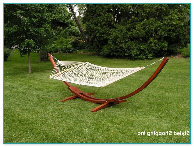 2 Person Hammock With Wooden Stand