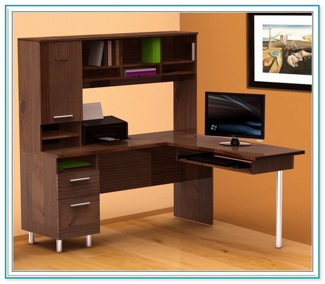 Corner Desk With Shelves And Drawers