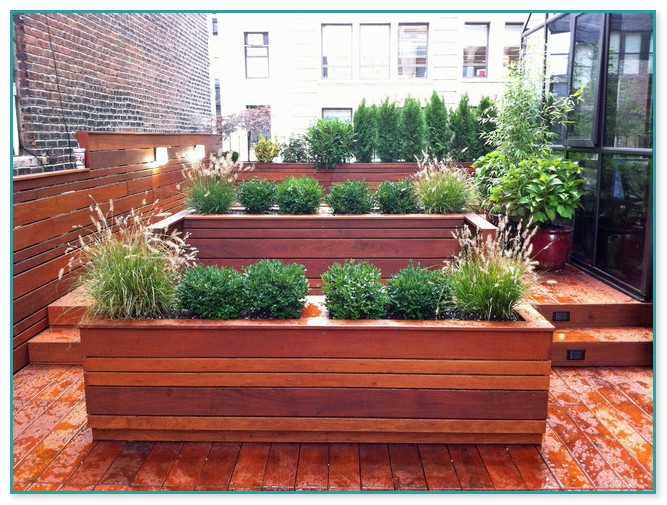 Deck Garden Planter Boxes