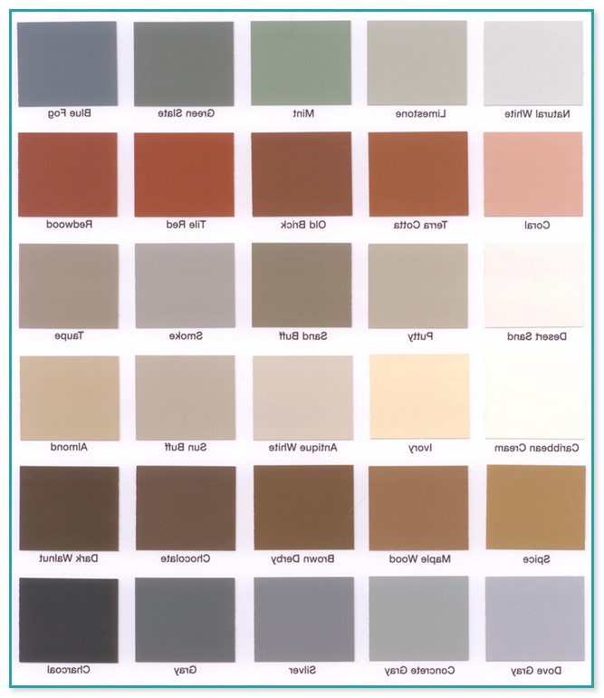 Deck Over Paint Color Chart