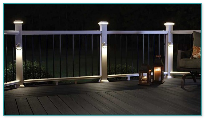 Deck Railing With Lights