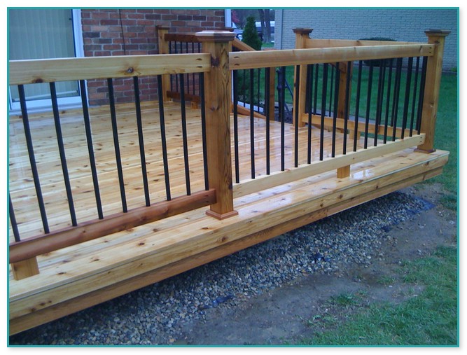 Deck Railing With Metal Balusters