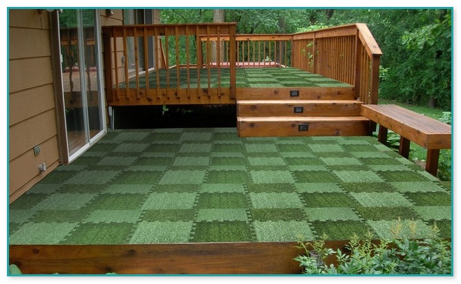Deck Tiles On Grass