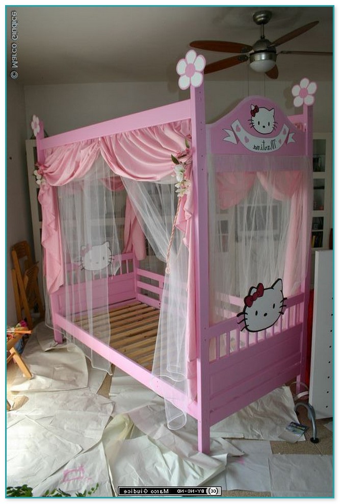 Hello Kitty Canopy Bed
