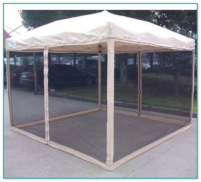 Pop Up Canopy With Screen Sides