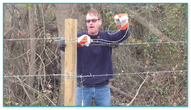 Barb Wire Fence Building