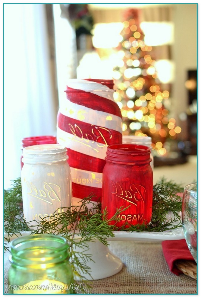 Decorate Jars For Christmas
