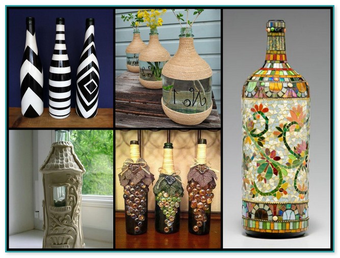 Decoration Ideas With Glass Bottles