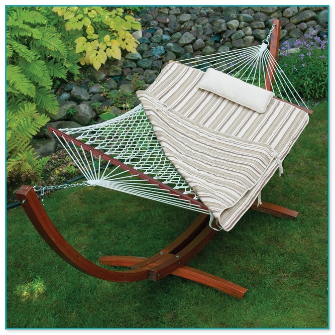 Gorgeous Wooden Hammock Stand For Sale