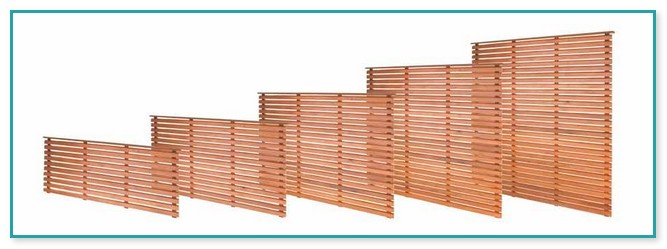 Horizontal Slat Fence Panels