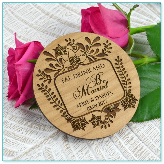 Personalized Coasters For Wedding Favors