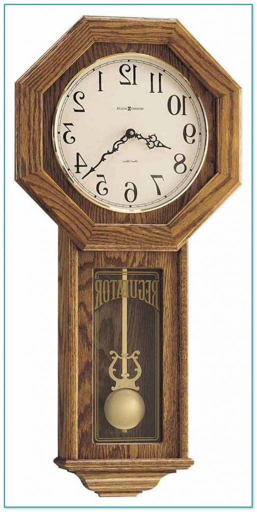 Schoolhouse Chime Wall Clock With Pendulum