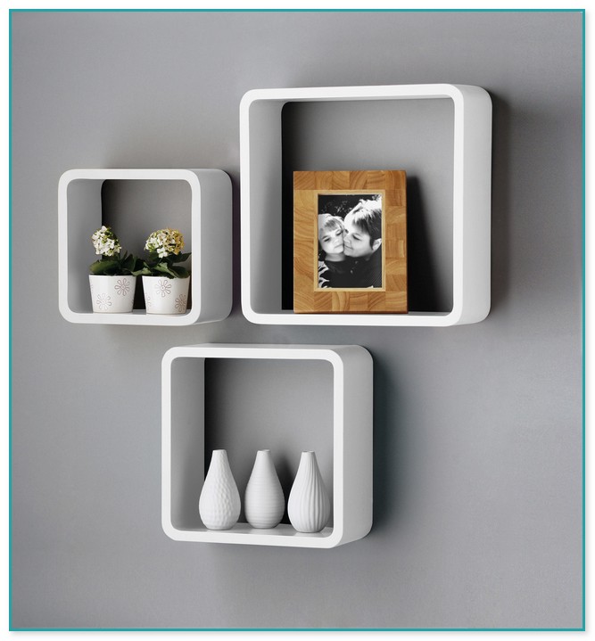 Small Square Floating Shelves