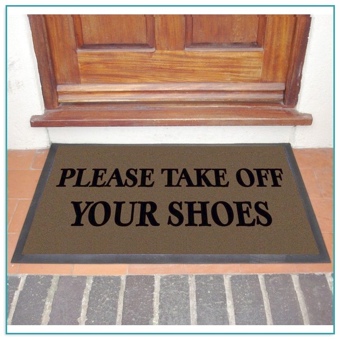 Take Your Shoes Off Doormat