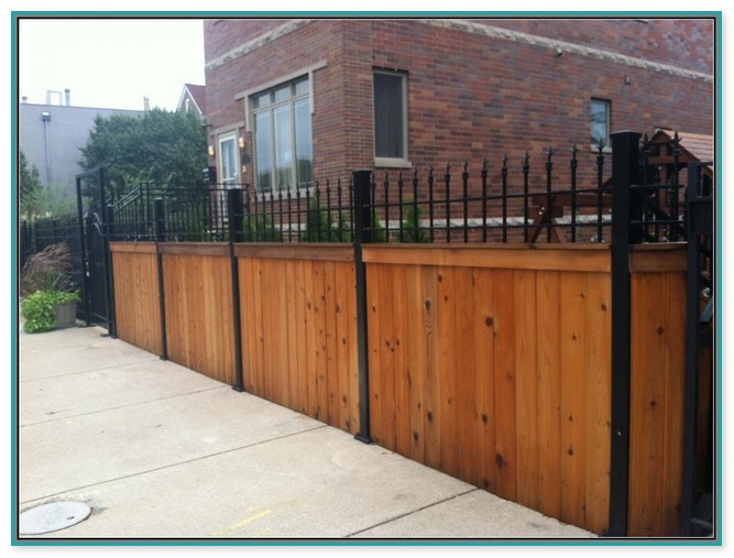 Wood And Iron Fence Designs
