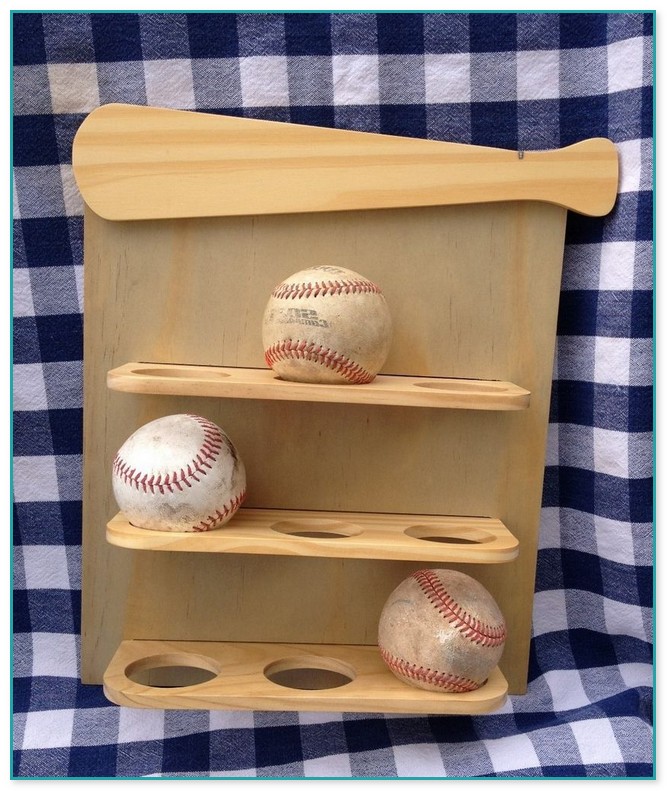 Baseball Bat Display Rack Shelf