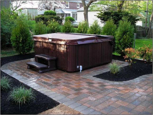 Above Ground Hot Tub Landscaping