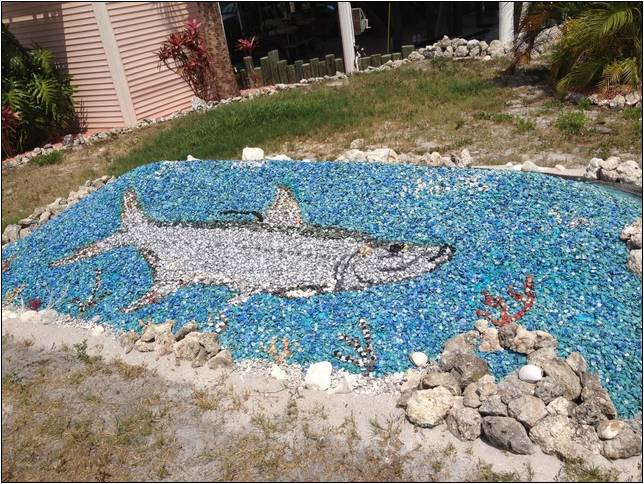 Blue Colored Rocks For Landscaping