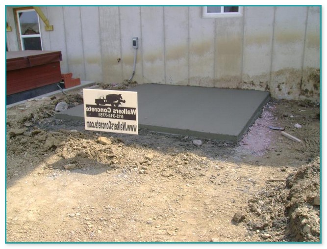 Concrete Slab For Hot Tub