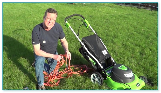Electric Lawn Mower With Cord