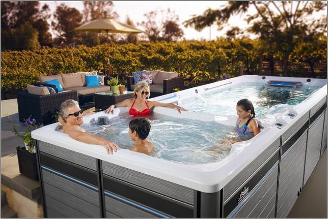 Endless Pool Plus Hot Tub