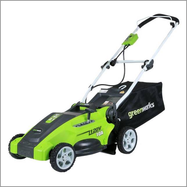 Greenworks 14 In 9 Amp Corded Electric Push Lawn Mower