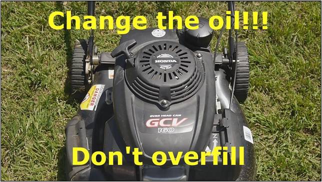 Honda Craftsman Gcv160 Lawn Mower Oil Change
