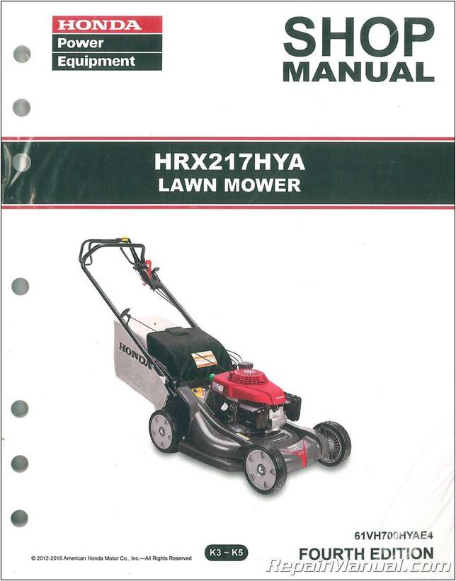 Honda Hrx217hya Lawn Mower Parts