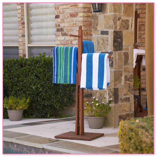 Hot Tub Towel Rack Outdoor