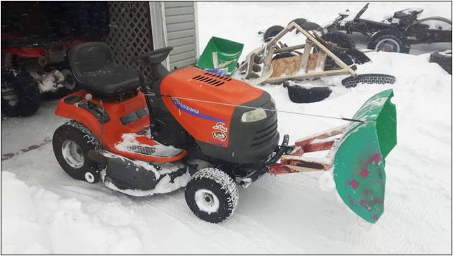 Lawn Mower Snow Plow Combo For Sale