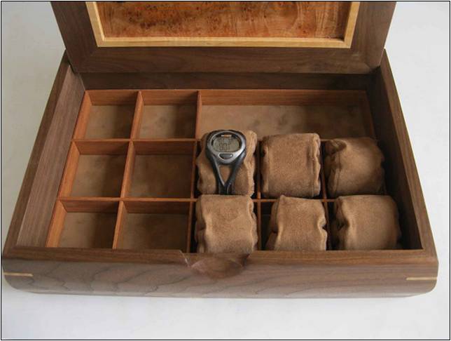 Mens Jewelry Box With Watch Holder