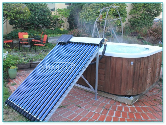 Solar Heated Hot Tub