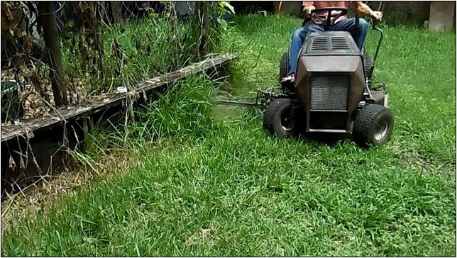 Trimmer Attachment For Riding Lawn Mower