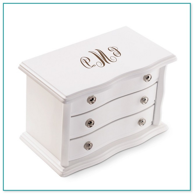 White Wood Jewelry Boxes